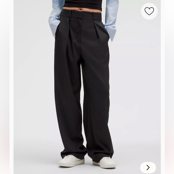 lululemon athletica Pants - Lululemon Pleat-Front High-Rise Trousers